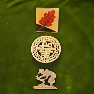 Lot Of 3 Vintage Pins Brooches